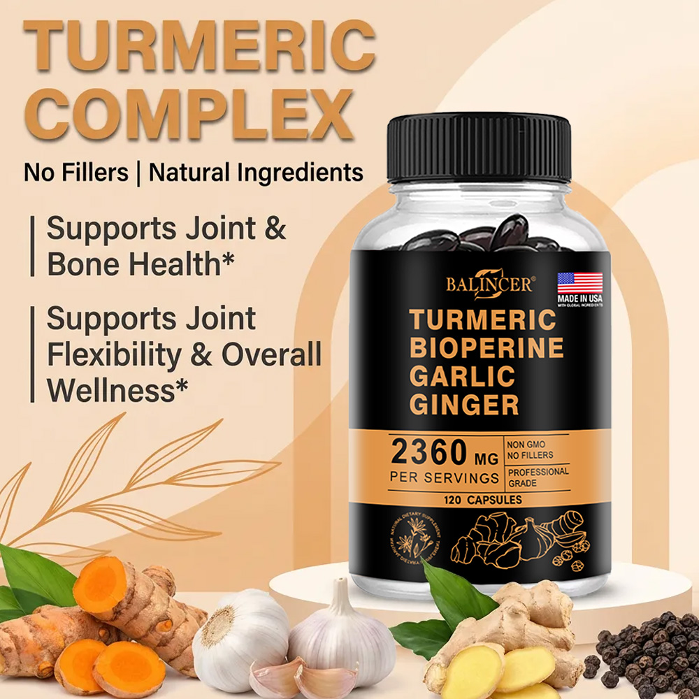 Turmeric Ginger Capsules 2360m - Turmeric Curcumin Capsule reseña y precio