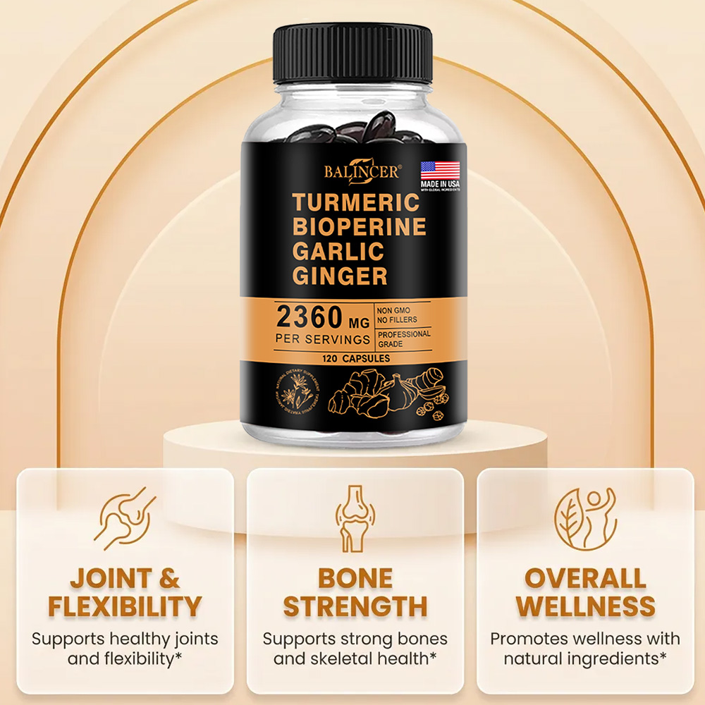 Turmeric Ginger Capsules 2360m - Turmeric Curcumin Capsule reseña y precio