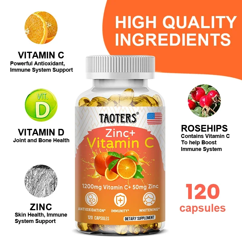 Vitamin C & Zinc Supplement fo - Zinc Supplement 50Mg reseña y precio