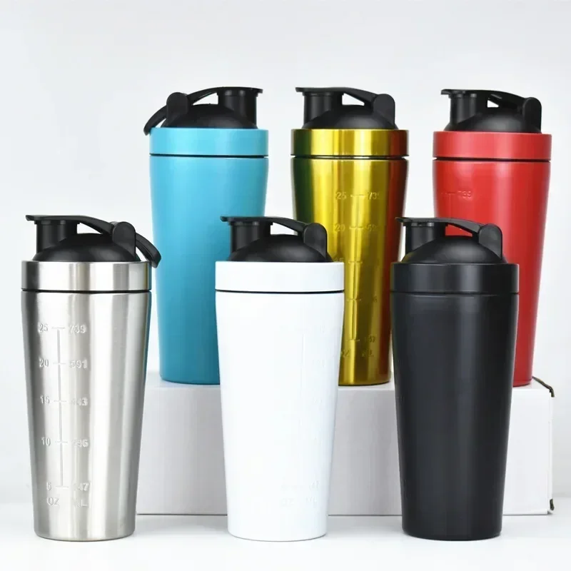 Stainless Steel Protein Shaker - Nutrition Sports Fitness reseña y precio