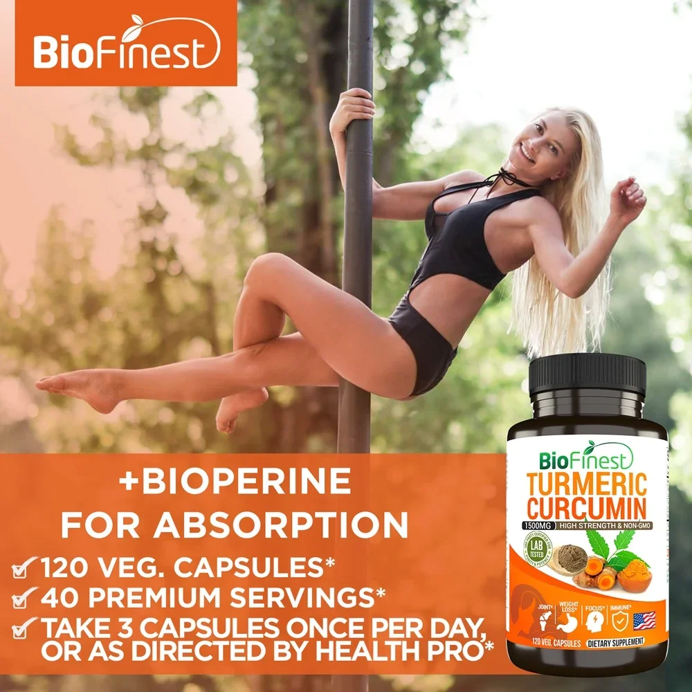 Biofinest Curcumin 1500 Mg 95% - Turmeric Curcumin Capsule reseña y precio