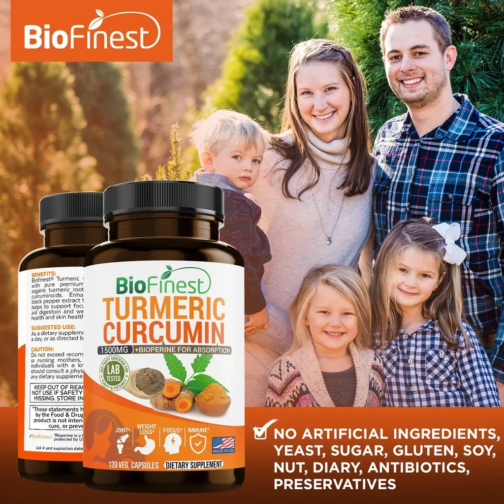 Biofinest Curcumin 1500 Mg 95% - Turmeric Curcumin Capsule reseña y precio