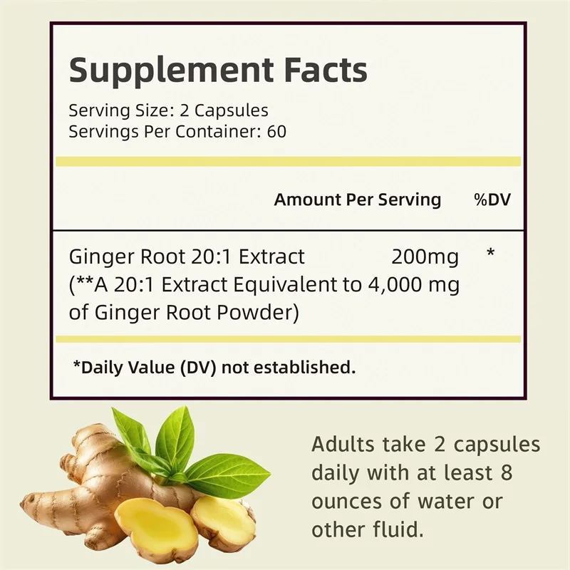 Ginger Root Capsules - Promote - Nutrition And Exercise reseña y precio