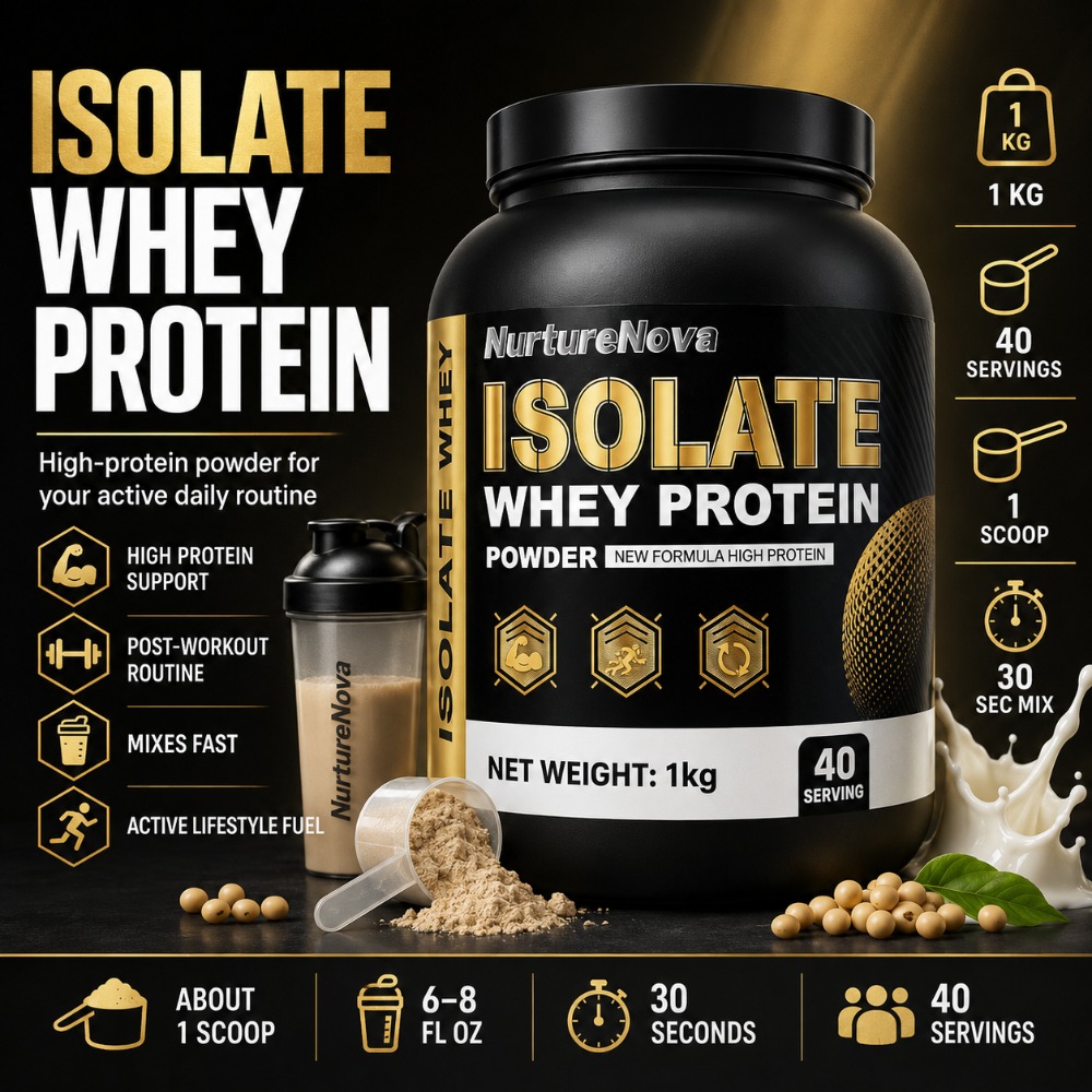 NurtureNova Isolate Whey Prote - Fitness Nutrition Whey Protein reseña y precio