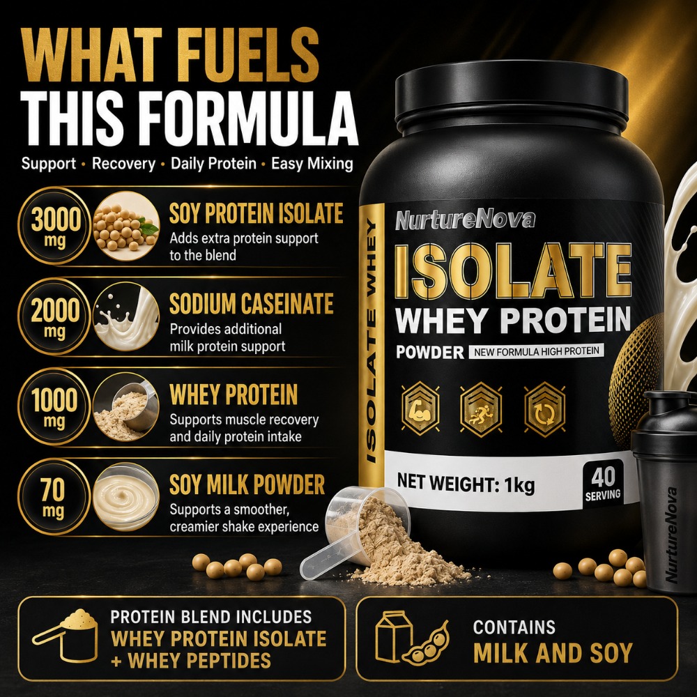 NurtureNova Isolate Whey Prote - Fitness Nutrition Whey Protein reseña y precio
