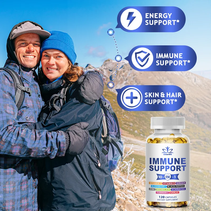 10-in-1 Immune Support Supplem - Zinc Supplement 50Mg reseña y precio