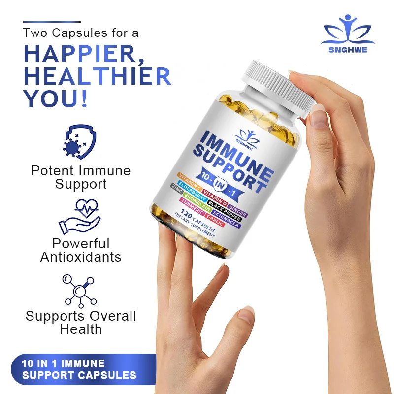10-in-1 Immune Support Supplem - Zinc Supplement 50Mg reseña y precio