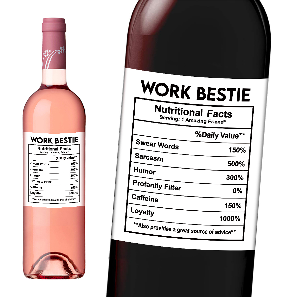 4pcs Funny Work Bestie Wine Bo - Nutrition & Fitness Hub reseña y precio