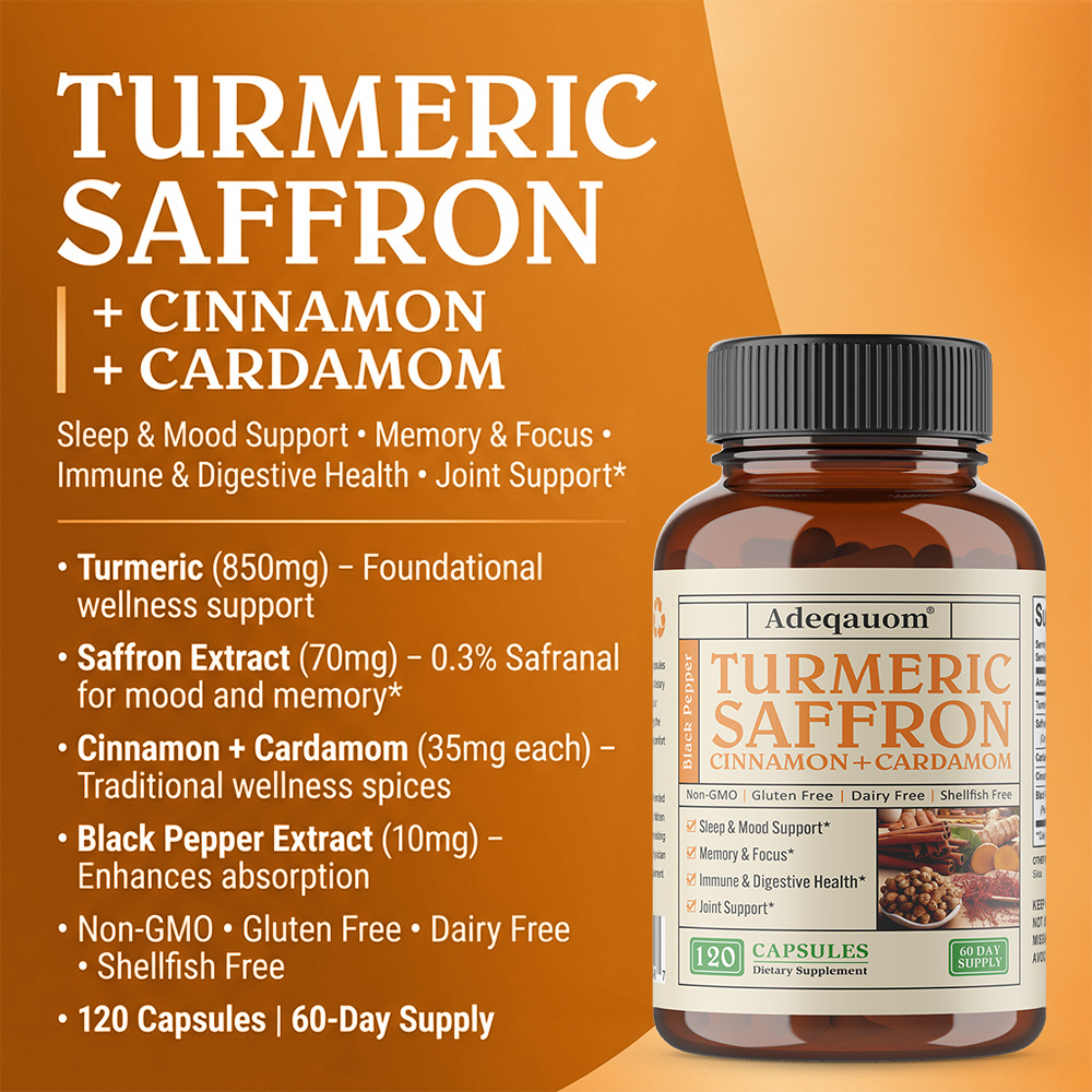 Turmeric Curcumin Saffron, Cin - Turmeric Curcumin Capsule reseña y precio