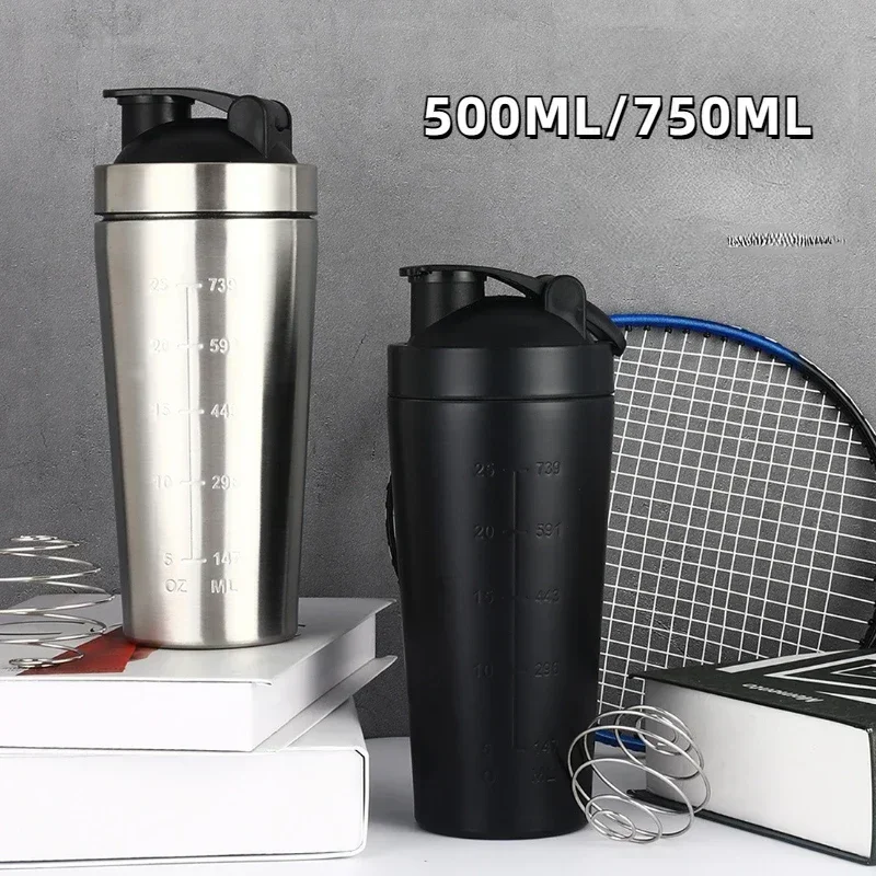Stainless Steel Protein Shaker - Nutrition Sports Fitness reseña y precio