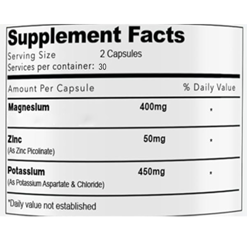 Magnesium and Potassium Supple - Zinc Supplement 50Mg reseña y precio