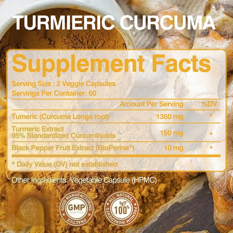 Turmeric Curcumin Capsules - H - Turmeric Curcumin Capsule reseña y precio