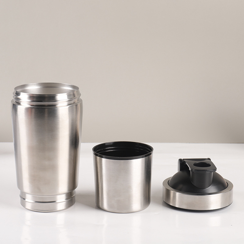 Stainless Steel Protein Shaker - Nutrition Sports Fitness reseña y precio
