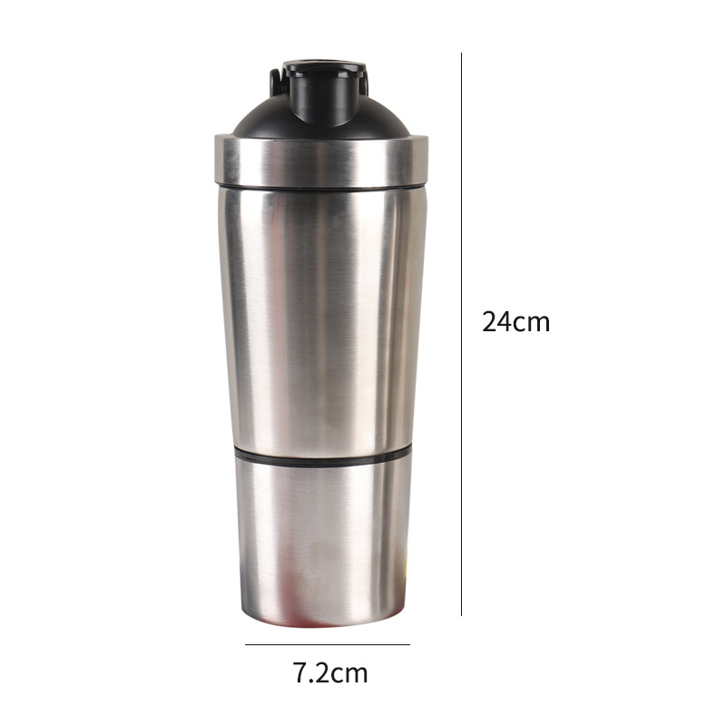 Stainless Steel Protein Shaker - Nutrition Sports Fitness reseña y precio