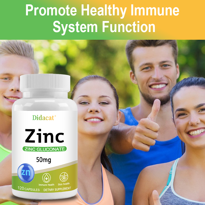 Zinc Gluconate Capsules 50MG,  - Zinc Supplement 50Mg reseña y precio