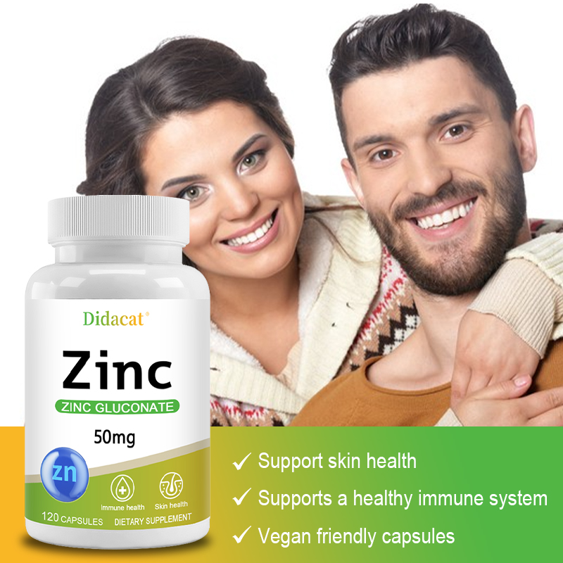 Zinc Gluconate Capsules 50MG,  - Zinc Supplement 50Mg reseña y precio