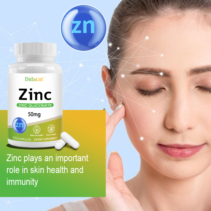 Zinc Gluconate Capsules 50MG,  - Zinc Supplement 50Mg reseña y precio