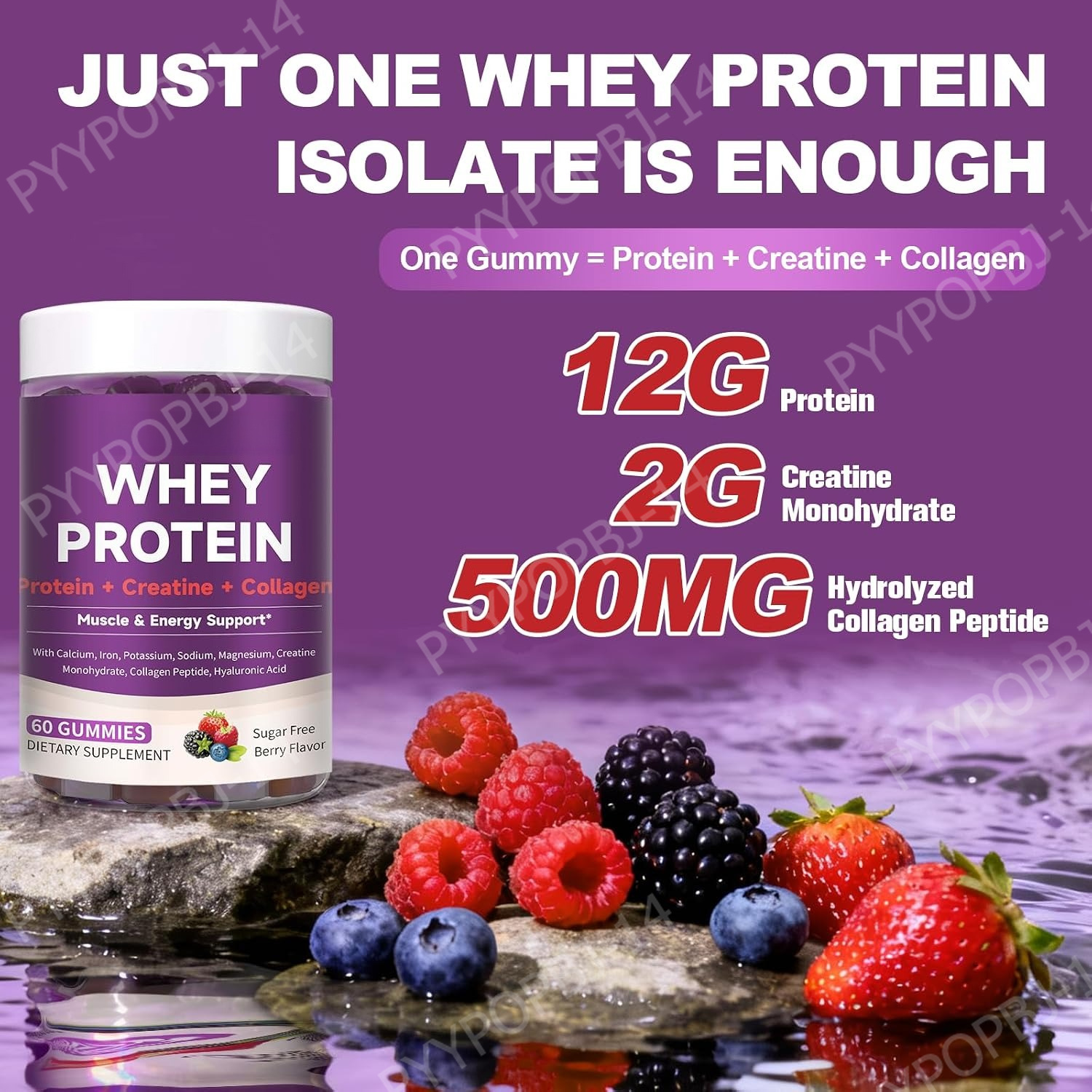 Protein Gummies with Whey Crea - Fitness Nutrition Whey Protein reseña y precio