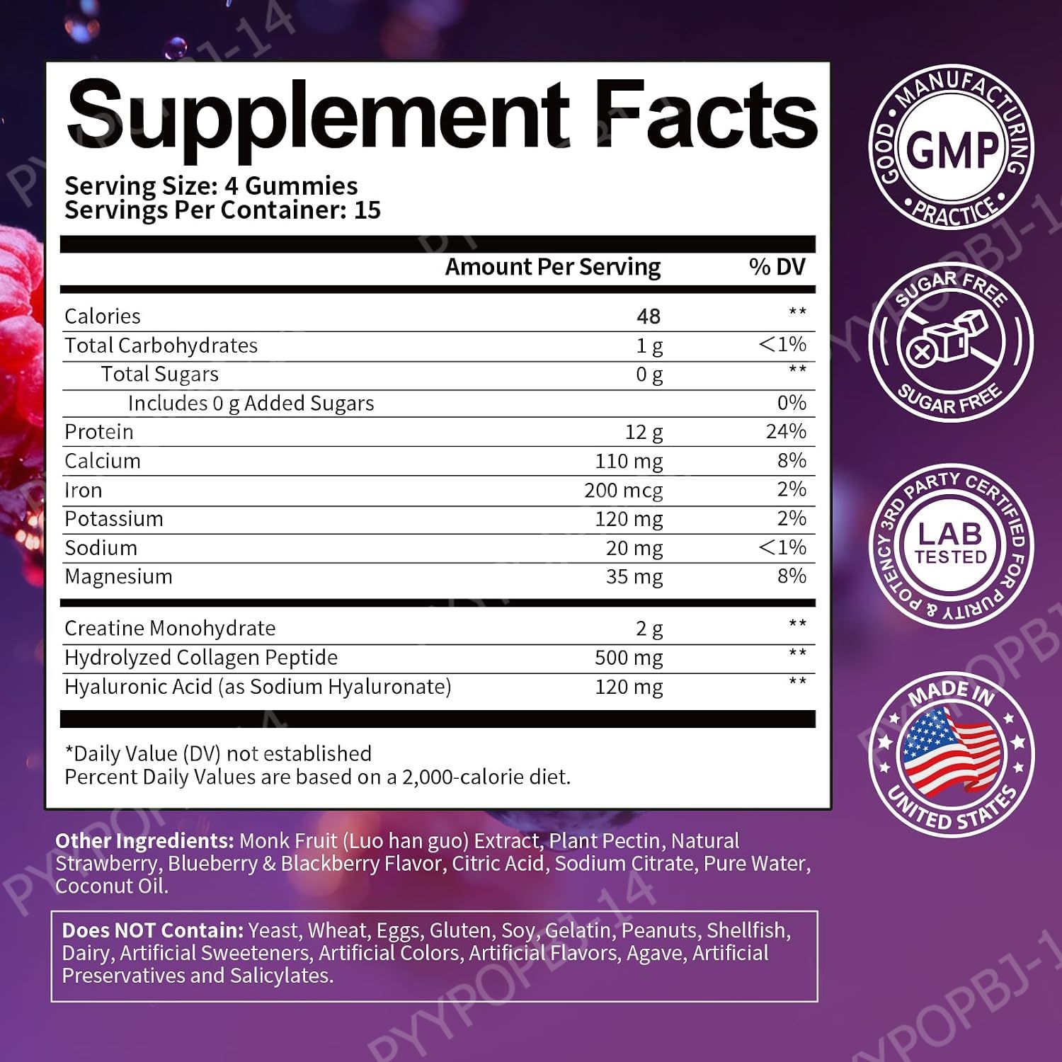Protein Gummies with Whey Crea - Fitness Nutrition Whey Protein reseña y precio