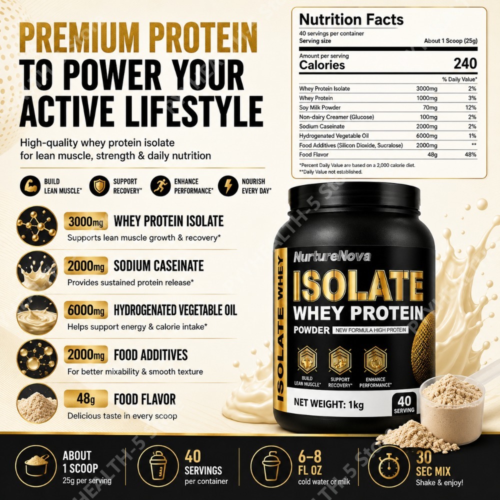 Isolate Whey Protein Powder 1k - Nutrition Sports Fitness reseña y precio