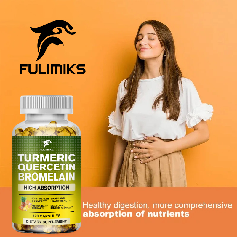 Turmeric Quercetin Bromelain C - Turmeric Curcumin Capsule reseña y precio