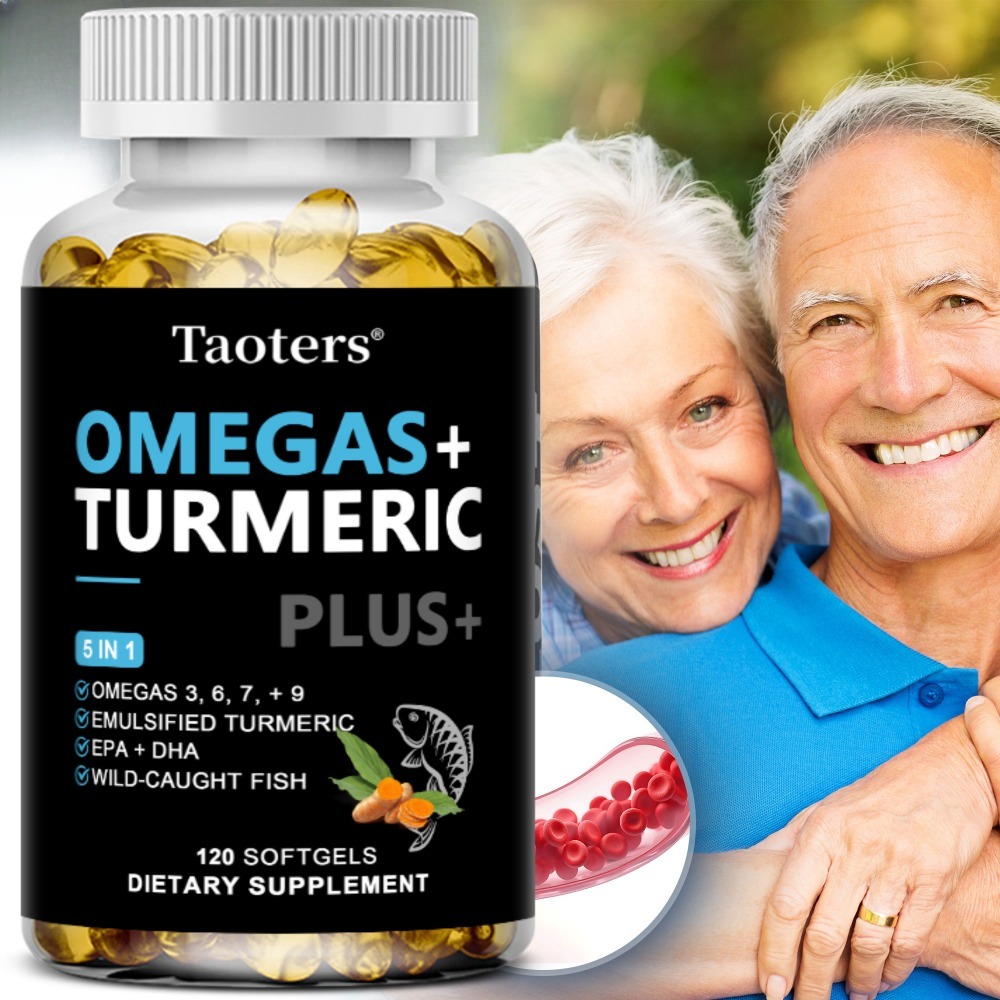 Omega 3 6 9 Supplement Plus -  - Turmeric Curcumin Capsule reseña y precio