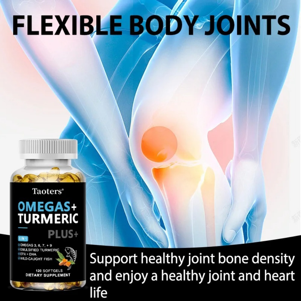 Omega 3 6 9 Supplement Plus -  - Turmeric Curcumin Capsule reseña y precio